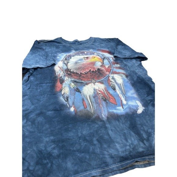 Vintage Style Dream Catcher with Eagle Native American Blue TShirt- Size M - Picture 3 of 5